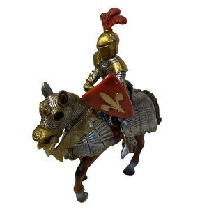 Schleich Ritter 70017 Knight on Horse Red Gold World Of Knights 2003 No Weapon